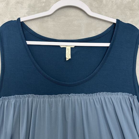 Matilda Jane Mesh Layered Farmhouse Cottage Tunic Blouse Women’s Size XXL - Picture 3 of 12